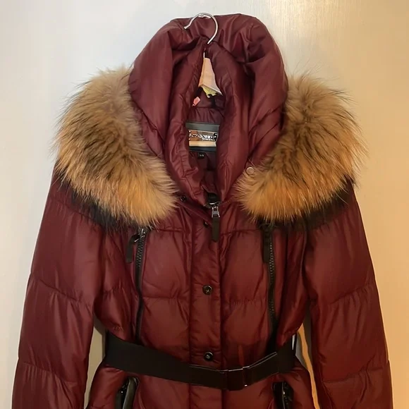 Sicily Italy belted parka excellent used condition dry cleaned - Picture 2 of 15